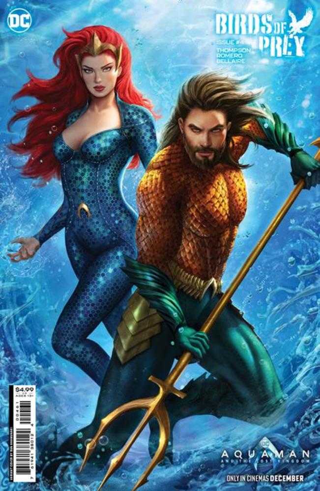 Birds Of Prey (2023) #4 Cover D Sun Khamunaki Aquaman And The Lost Kingdom Card Stock Variant <BINS>