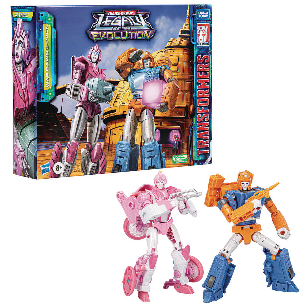 Transformers Legacy Ev War Dawn Deluxe Action Figure 2pk Case