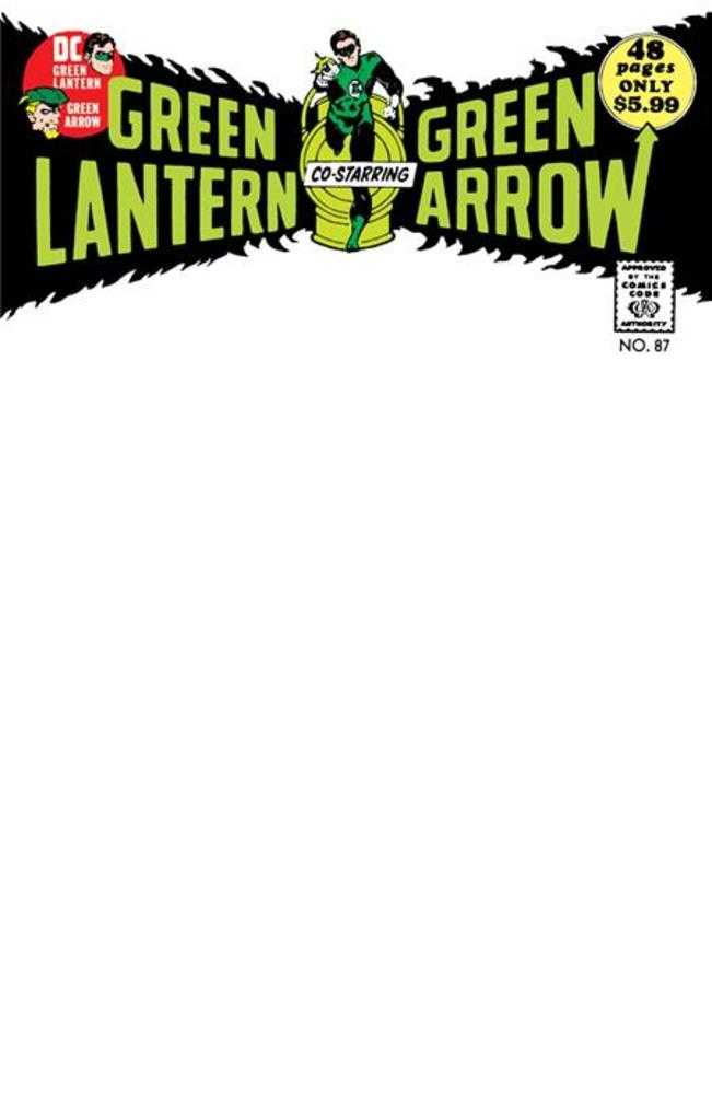 Green Lantern (1960) #87 Facsimile Edition Cover B Blank Card Stock Variant