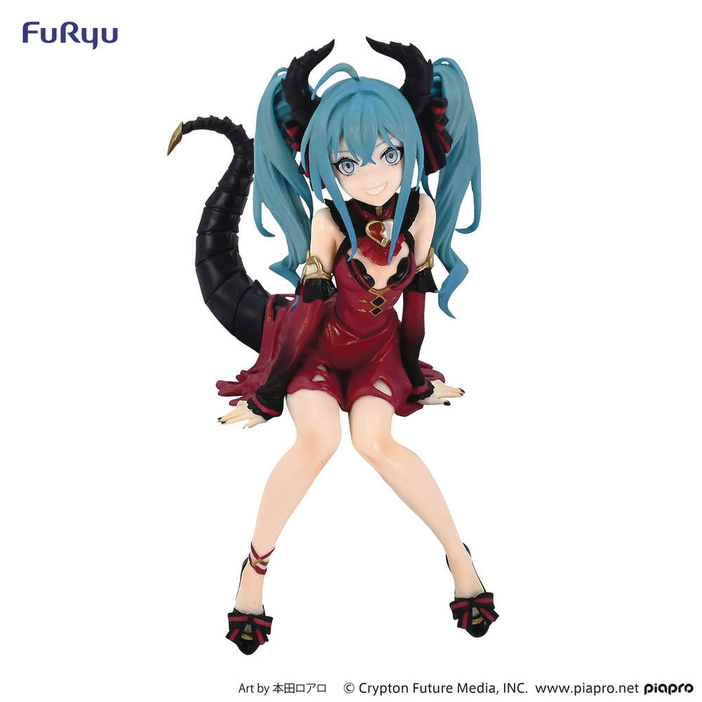 Hatsune Miku Villain Red Color Noodle Stopper Figure