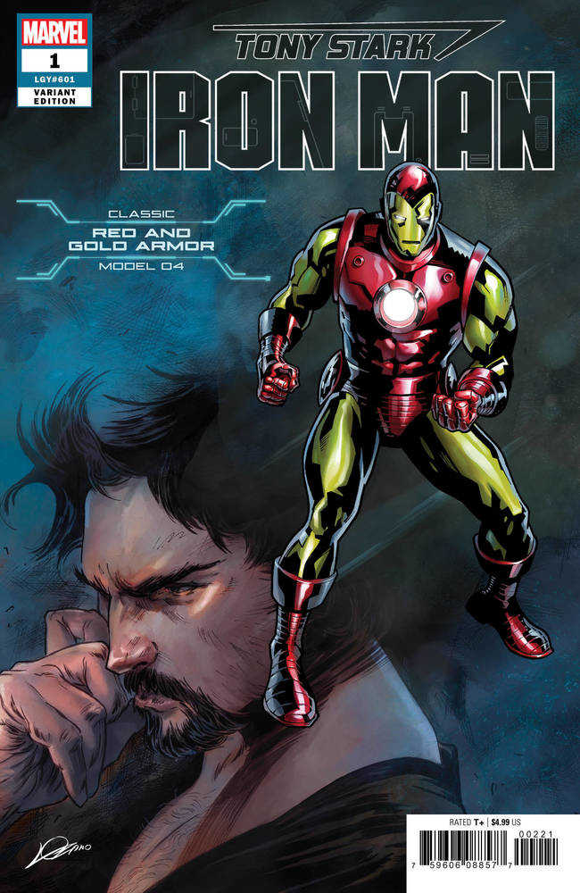 Tony Stark Iron Man #1 Classic Red-and-Gold Armor Model 04 Variant <BIB12>