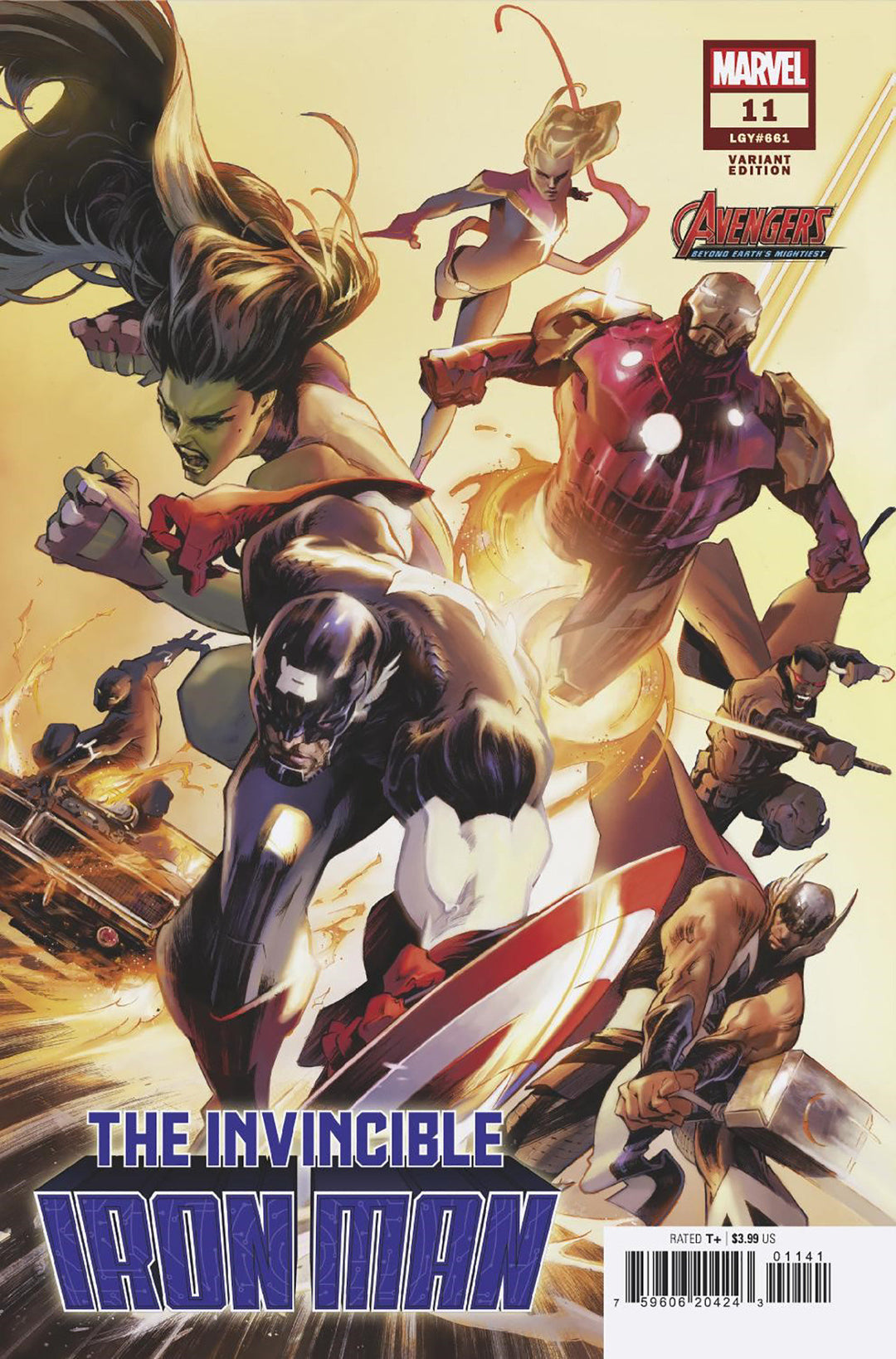 Invincible Iron Man (2023) #11 Alex Lozano Avengers 60th Variant [Fall of X]