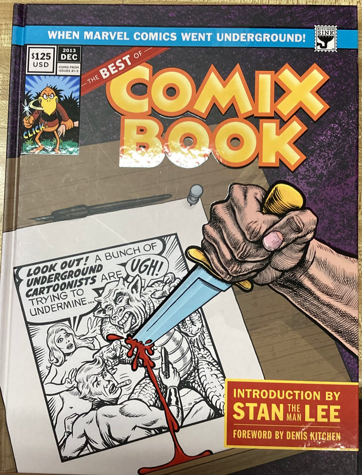 Best Comix Book When Marvel Went Underground Hardcover Limited SIGNED by STAN LEE #178 of 250 OXV-01