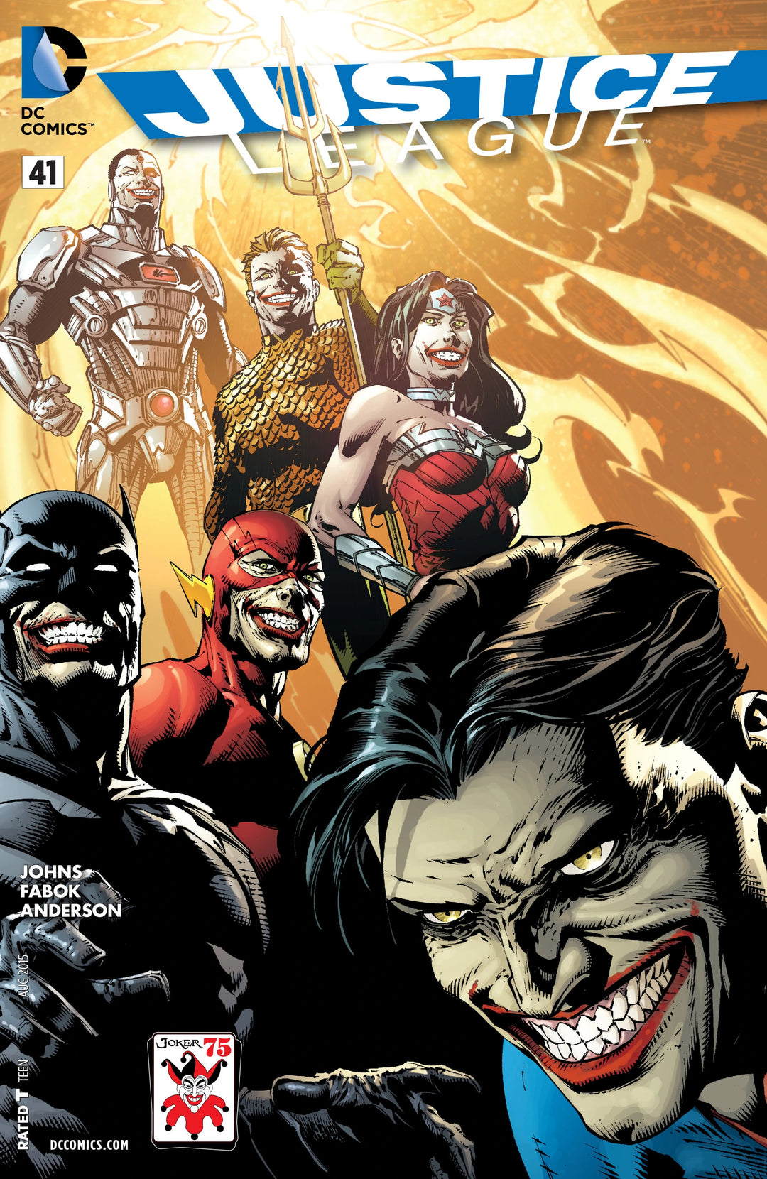 Justice League (2011) #41 The Joker Variant Edition (Note Price)