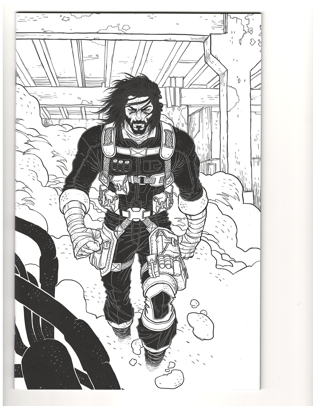 BRZRKR (Berzerker) #1 Cover L (1:100) Grampa Black & White Virgin Variant Edition (Mature)