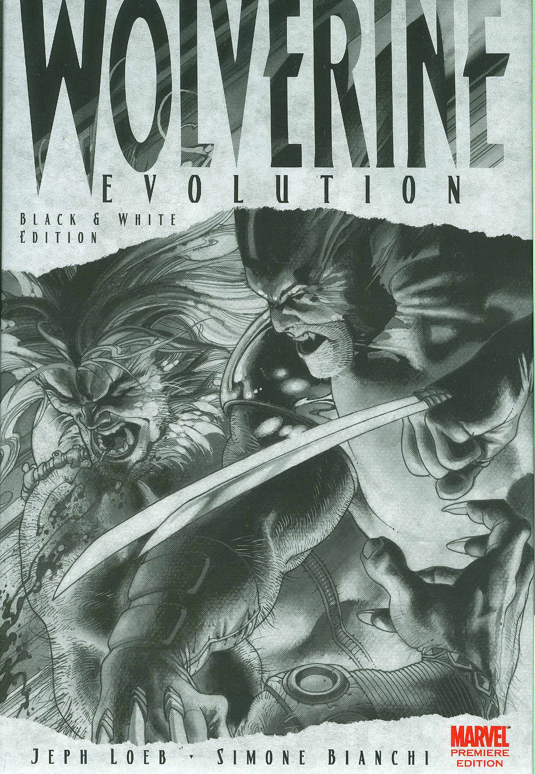 Wolverine Evolution Black White Prem Hardcover