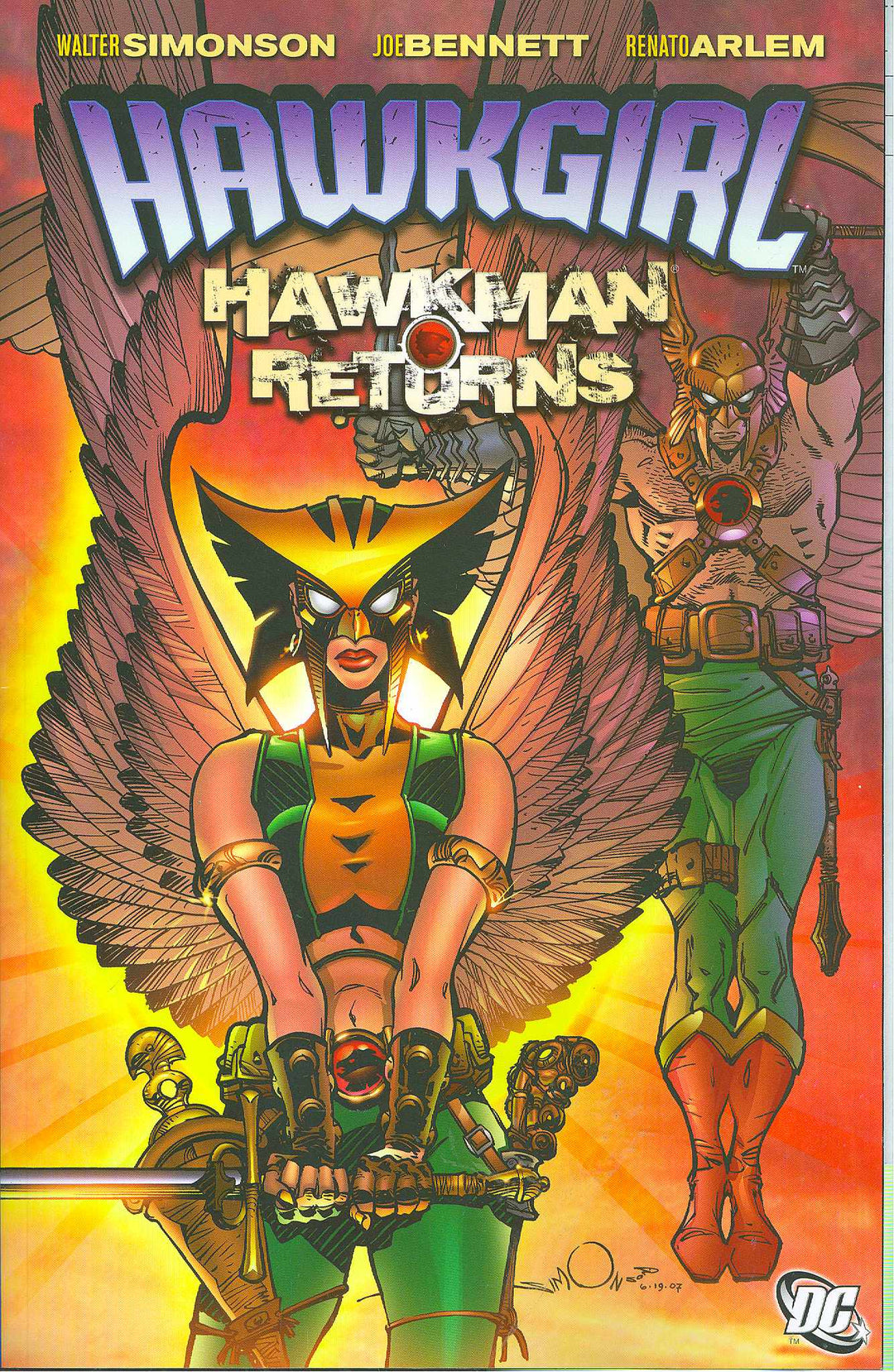 Hawkgirl Hawkman Returns TPB (Aug070275)