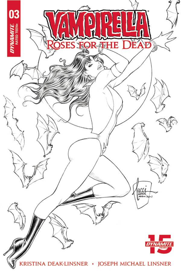 Vampirella Roses For Dead #3 (Of 4) 1:10 Variant Edition Tucci Black & White OXV-01