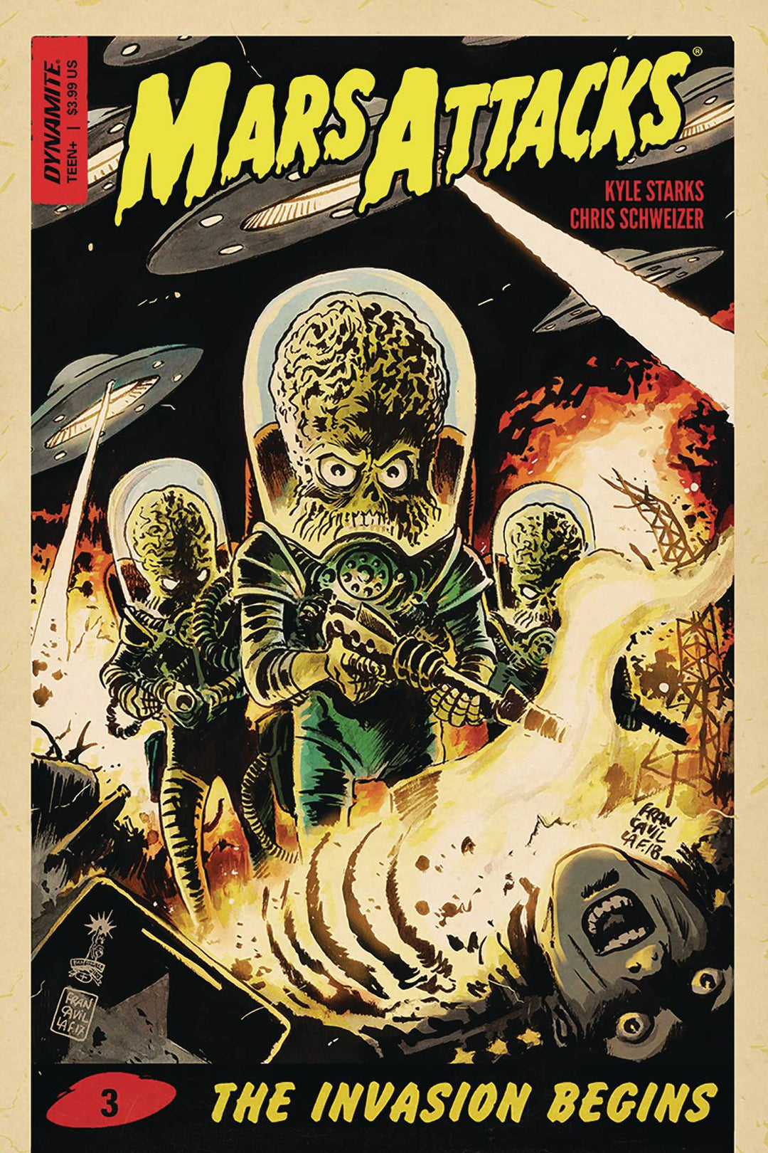 Mars Attacks #3 Cover A Francavilla