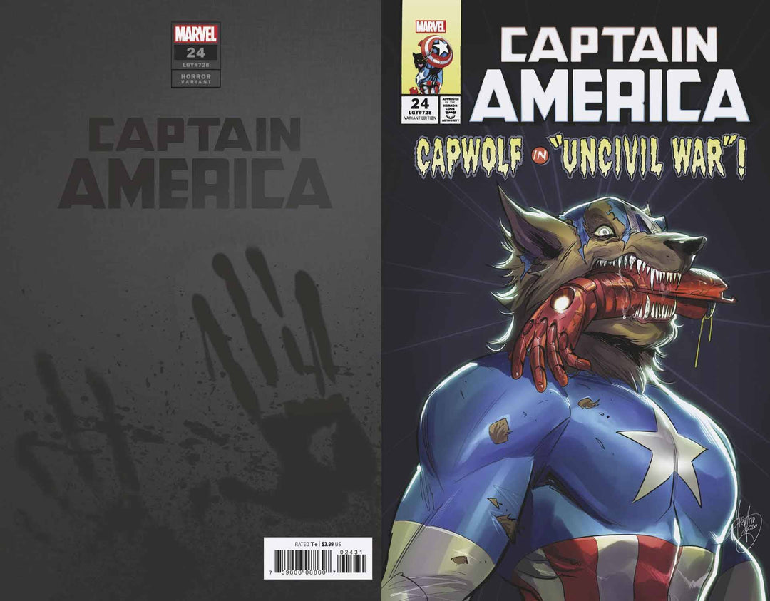 Captain America (2018) #24 Andolfo Cap Wolf Horror Variant <BIB05>