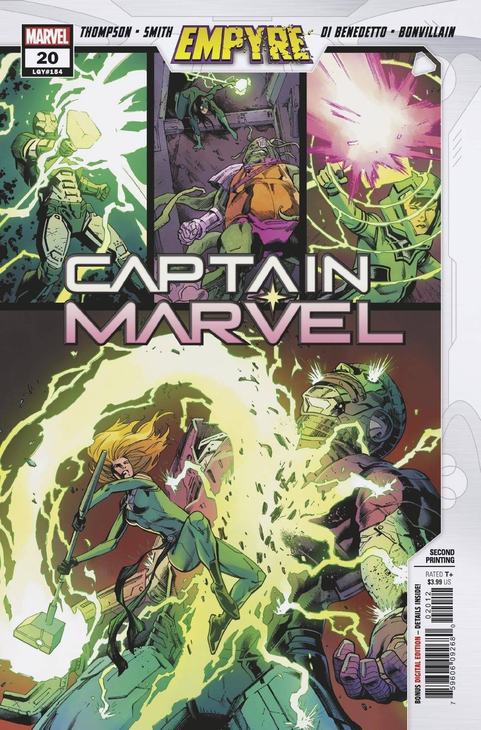 Captain Marvel (2019) #20 2nd Printing Variant EMP