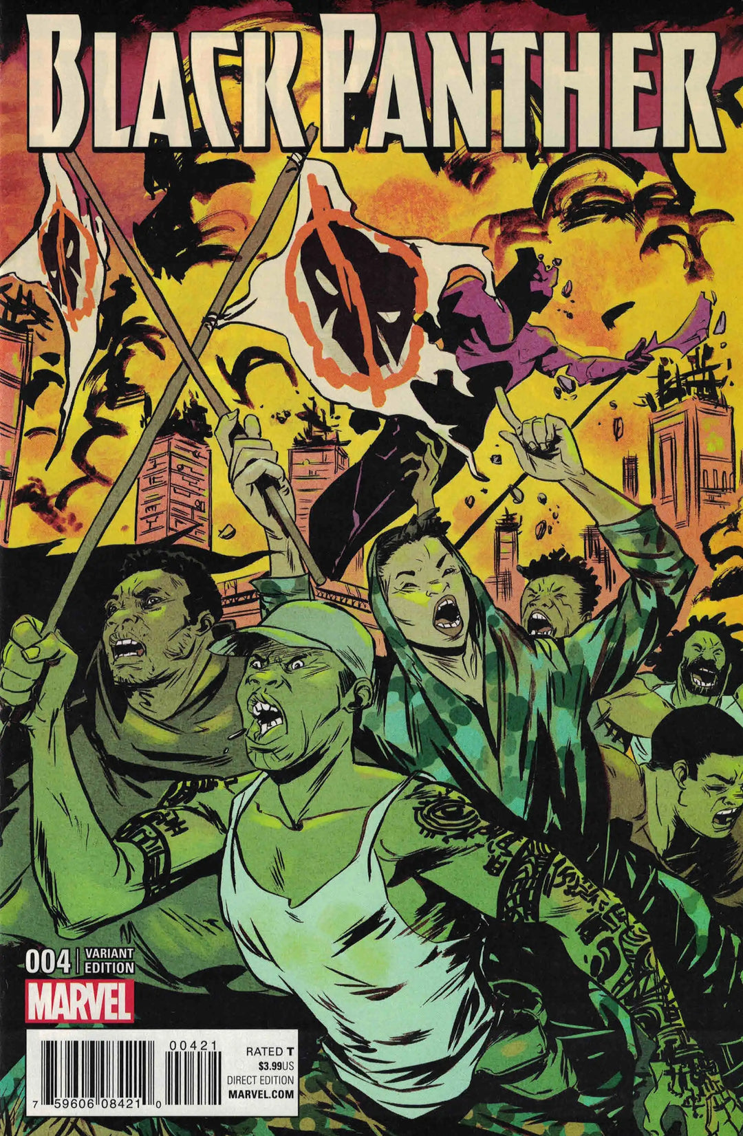 Black Panther (2016) #4 Greene Connecting D Variant <BINS> <OFC>