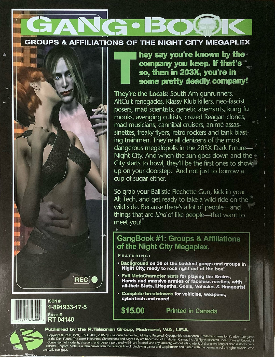 Cyberpunk: Gang Book (2006) VG