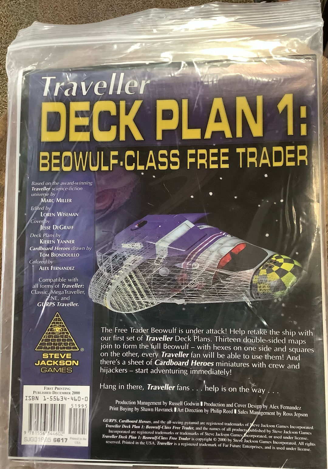 Traveller Deck Plan 1: Beowulf-Class Free Trader (2000) NM