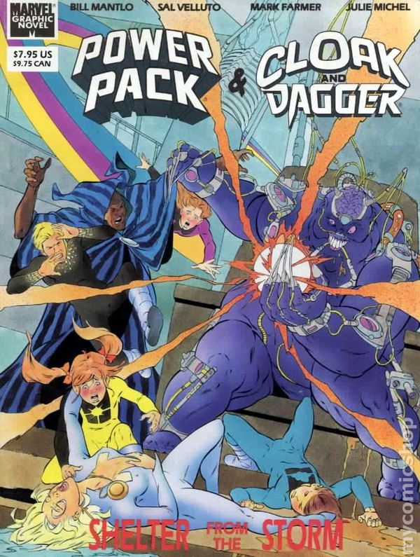 Power Pack and Cloak and Dagger Shelter from the Storm GN (1989 Marvel)